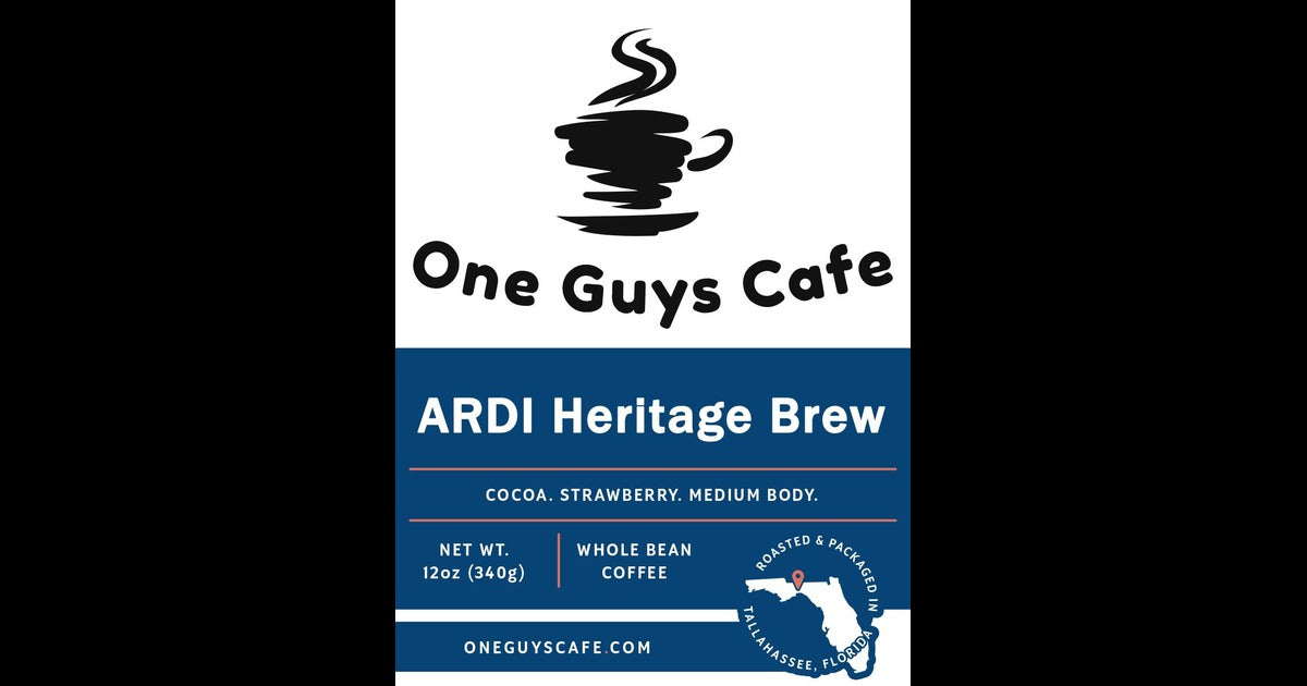 ARDI Heritage Brew medium roast whole bean and ground coffee from One Guys Cafe