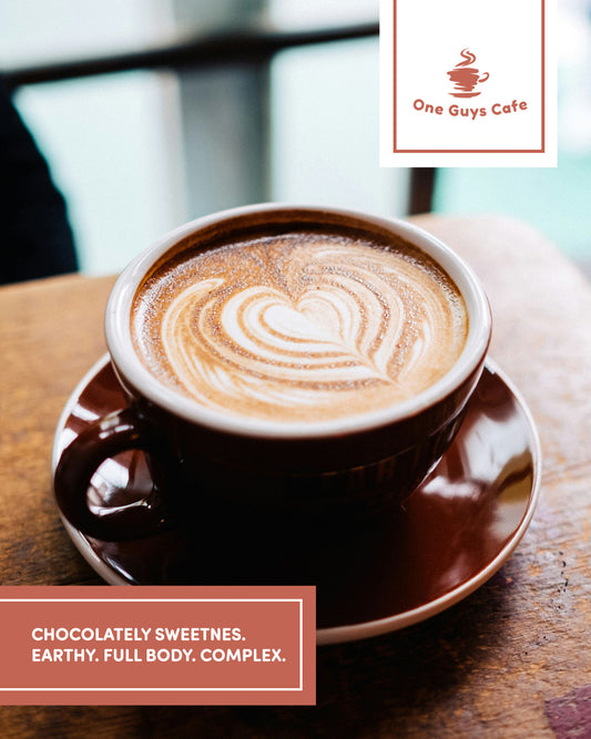 Velvet Sunrise medium roast coffee with chocolatey sweetness